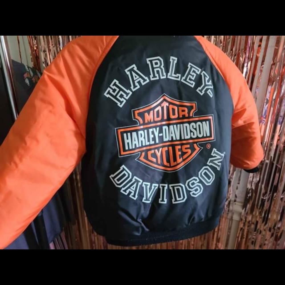 Toddler Harley Davison letterman jacket